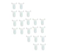 NULYLU Anneaux de Manucure Abs Blanc 100 Pièces pour Présentation de Couleurs de Vernis à Ongles, Pratique et Gain de Temps pour Usage Personnel et École D'art Ongulaire