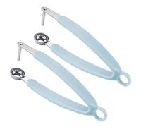 NULYLU Arrache-noyaux Enlever Noyaux de Cerises et Dattes de 2pcs Bleu Fruits Acier Inoxydable en Outil Pratique Design Simple et Rapide pour
