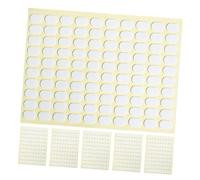 NULYLU Autocollants Double Face Pour Capsules D'ongles Français 6 Feuilles Transparentes Ovales Support Adhésif Usage Domestique Et Salon De Manucure