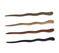 NULYLU Baguettes à Cheveux Chinoises En Bois De Santal 4 Pièces Mixte Noir Naturel Café Foncé Vert Naturel Pour Femmes Accessoires Pour Chignons Vintage Usage Quotidien