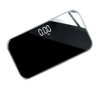 NULYLU Balance Électronique Rechargeable avec Écran Numérique Pèse Personnes Compact et Design Miroir Outil de Mesure Du Poids pour Maison Voyage
