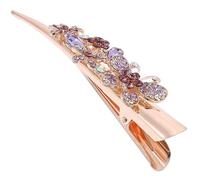 NULYLU Barette Avec Strass Pour Femmes Accessoire Vintage Pour Cheveux Pince à Cheveux Large Idéale Pour Anniversaires Et Occasions Spéciales