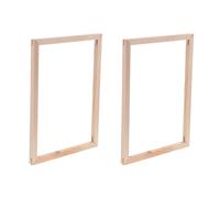 NULYLU Barres D'écartement en Bois Massif pour Cadre de Peinture Lot de 2 Cadre pour Toile Résistante et Support D'affichage pour Loisirs Créatifs