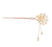 NULYLU Bâtonnet à Cheveux Fleuri Pendentif Multicolore en Bois pour Accessoires Coiffure Mariage Femmes Cheveux Longs