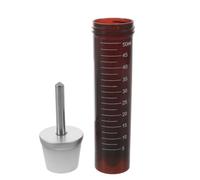 NULYLU Biberon pour Hamster Anti-Rongeur 50ml, Plastique Métal | Bouteille Semi-transparente, Bec Incliné Anti-goutte, Support Inclus, pour Cages de Rongeurs en Laboratoire