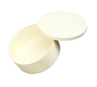 NULYLU Boîte à Bonbons en Bois de Hêtre 16,5 X 5,5 Cm Boîte Ronde avec Couvercle Coffret Présent en Bois Naturel pour Mariage pour Friandises et Petits Objets Accessoires D’emballage
