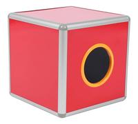 NULYLU Boîte de Loterie Multifonction Lisse et Finition Soignée Rouge en Alliage D'aluminium et Acrylique pour Célébrations et Collecte de Dons