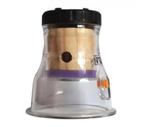NULYLU Boîte de Moxibustion Grosse Taille à Aspiration Intégrée, Réservoir de Chaleur en Bois Ignifugé, Support Portable pour Brûleurs à Cônes Moxa, Outil de Massage pour Nuque