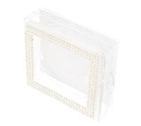 NULYLU Boîte De Rangement Pour Faux Organisateur De Transparent Étui Portable Plastique Rangement Compact Pour Voyages Avec Compartiments Pour Maintenir Ordre Propreté