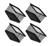 NULYLU Boîte Distributrice de Trombones Noire en Maille Métallique Fer Multifonctionnelle 4pcs pour Bureau et Espace D'étude Rangement Fiable et Design Moderne