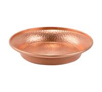 NULYLU Bol D'offrande Bouddhiste en Cuivre Massif Moyen, Bol de Culte Tibétain Décoratif pour Eau Bénite, Plateau Rituel Traditionnel pour Maison et Temple, Accessoire Décoratif