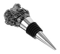 NULYLU Bouchon de Bouteille Bouchon Hermétique en Alliage de Zinc de Tête de Joint en Silicone pour Vin pour Fêtes et