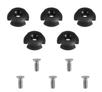 NULYLU Boucle de Traction pour Kayak en Plastique Noir, Lot de 1 Set de Set | Crochet de Cordon, Usage Canoë et Gréement, Format Léger, Simple à Manipuler
