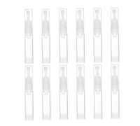 NULYLU Bouteilles De Maquillage Portables 12pcs 5ml Flacons Pompes Airless Rechargeables Pour Voyage Bouteilles Cosmétiques Transparentes Pour Liquides