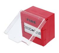 NULYLU Bouton Alarme Incendie Urgence Rouge en Plastique avec Réarmement Manuel, Installation Facile pour Communication d'urgence Bâtiments Professionnels