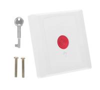 NULYLU Bouton-poussoir pour Appel Secours D'arrêt D'urgence Rouge Étanche en Abs avec Design Multifonctionnel Interrupteur de Protection Fiable pour Hôpital et Bureau