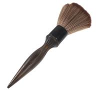 NULYLU Brosse à Cheveux Cou Manche en Bois, Poils Doux en Fibres, Plumeau de Barbier Professionnel, Outil de Coiffure Polyvalent pour Salon et Usage Domestique, Nettoyage Précis