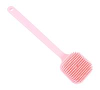 NULYLU Brosse de Bain pour Massage Dos Manche Long Ergonomique en Silicone Épurateur de Peau Soin Corporel Familial