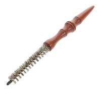 NULYLU Brosse Ronde Petite en Bois Poils de Sanglier, Peigne à Friser pour Cheveux Courts, Brosse à Cheveux Lissante et Coiffante, Outil Professionnel pour Brushing et Coiffage Quotidien