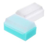 NULYLU Brosse Sensorielle et Brosse de Bain pour Bébé, Lot de 2 Pièces Blanches et Vertes, Massage Doux pour Peau Sensible, Entretien Facile pour Usage Quotidien