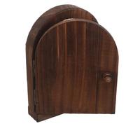 NULYLU Cache-prise autocollant en bois, style porte de fée - Protection murale sans perçage pour la sécurité des enfants (bébés, enfants, animaux domestiques)
