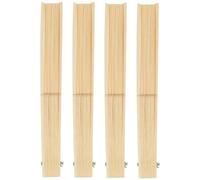 NULYLU Cadre D'éventail Japonerie Soi-même 4pcs en Bambou et Métal Léger Facile à Assembler pour Décoration Maison et Fêtes Style Traditionnel