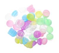 NULYLU Capsules Rondes Rechargeables Semi-Transparentes 50 Pièces 65 MM pour Distributeur Automatique Jouets Garçon et Filles et Présentoirs Commerciaux