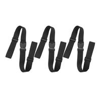 NULYLU Ceinture de Chaise Bébé Réglable en Polyester Noir, Harnais de Sécurité 3 Pièces pour Garçon et Filles, Protège les Basculements, pour Usage Extérieur et Hôtel