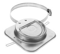 NULYLU Clapet Joint D'étanchéité et Fermeture en Acier Inoxydable 150x150 Mm Anti-retour pour Installation de Conduits Cuisine