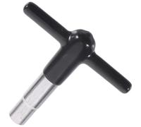 NULYLU Clé à Tambour en Alliage de Zinc Manche en T et Manchon Protecteur en Silicone Noir, Légère et Robuste pour Batteurs et Percussionnistes