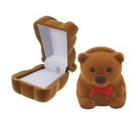 NULYLU Coffret à Bijoux en Velours D'ours 2pcs, Léger et Facile à Ouvrir, Rangement Quotidien Propositions