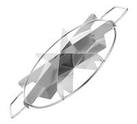 NULYLU Coupe-gâteau en Acier Inoxydable Argenté Poignée Confortable pour Découpe Précise en 8 Parts Égales, pour Cheesecake et Dessert Lors de Fêtes et Mariages