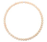 NULYLU Couronne de Perles en Bois et Acier Inoxydable, Décor Bohème Rustique, Cercle Solide pour Fête de Vacances et Occasions Spéciales