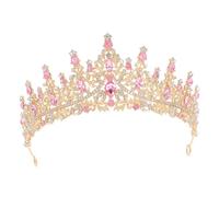 NULYLU Couronne Diadème Baroque Cristal Bandeau De Mariage Vintage Couronne De Avec Diadème Pour Fête Costume