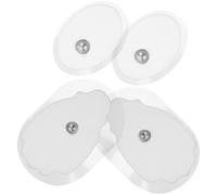 NULYLU Coussinets en Silicone Auto-Adhésifs Lot de 2 Paires, Patchs de Massage Multifonctions Non Tissés pour Électrostimulateur, Adaptés au Massage des Zones Sciatique et Genoux