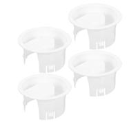 NULYLU Couvercles de Carafe à Boissons Facile à Nettoyer Lot de 4 en Plastique Blanc Couvercle de Remplacement pour Pichet, pour Amateurs de Thé