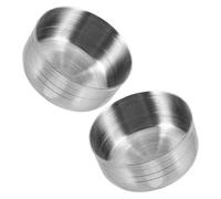 NULYLU Couvercles pour Shaker en Acier Inoxydable 2pcs, Couvercles Portables et Légers, 550ml, Design Simple et Élégant pour Accessoires de Bar