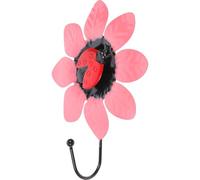 NULYLU Crochet Métallique en Fer Forme de Fleur Rose, Crochet Mural Multifonction pour Suspendre Serviettes et Chapeaux, Facile à Installer, pour Bureaux et Buanderies