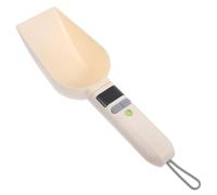 NULYLU Cuillère à Mesurer Électronique Blanche en Abs avec Écran Lcd, Balance Numérique Précise Cuisine et Alimentation des Chiens, Facile à Utiliser