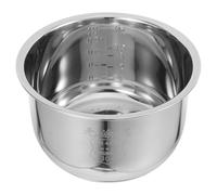 NULYLU Cuve Intérieure Style Aléatoire en Acier Inoxydable 304 Non Revêtue 1.6l Distribution Chaleur, Accessoire Solide pour Cuiseur à Riz Électrique pour Cuiseurs à Riz