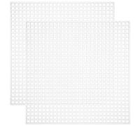 NULYLU de Toile Maille Plastique Blanches Carrées 10,6x10,6 Cm 27x27 Cases 12 Feuilles pour Broderie Point de et Créatifs