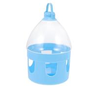 NULYLU Distributeur d'eau pour Oiseaux Abreuvoir pour Oiseaux PVC Bleu Grosse Capacité Amovible Ne Se Renverse Pas pour Pigeons Décoration D'intérieur
