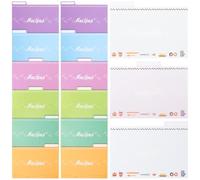 NULYLU Diviseurs de Recettes Portables 25 Cartes Souples 10X15Cm pour Rangement la Cuisine Familiale et Mémos Culinaires Colorés Couleur Aléatoire