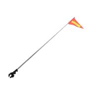 NULYLU Drapeau avec Mât en Acier Inoxydable 153cm en Polyester Léger de Sécurité pour Kayak Visibilité Améliorée pour Petite Embarcation et Canoë pour Navigation et Promenade