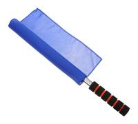 NULYLU Drapeau de Signalisation Manuelle pour Arbitre en Coton et Acier Inoxydable, Bien Conçu et Pratique, pour Encourager Équipes Direction