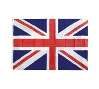 NULYLU Drapeau et Suspensions Union Jack Œillets Métalliques en Polyester Solide pour Décoration de Fête Nationale Lors Journée Reine à Londres
