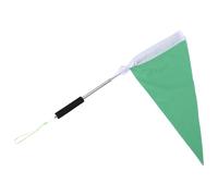 NULYLU Drapeau Gestion Guide Touristique de Télescopique en Polyester Vert avec Mât en Acier Inoxydable, Léger Antidérapant Plusieurs styles et Groupes Lors de Plusieurs styles
