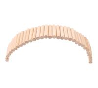 NULYLU Échelle en Bois Beige Interactive pour Chinchilla et Souris, Solide pour Grimper et S'amuser la Cage