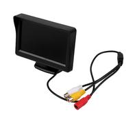NULYLU Écran de Recul pour Voiture 4,3 Pouces Haute Définition Moniteur Pliable, Rétroviseur à Caméra de Recul en Plastique et Verre, Facile à Stocker pour Véhicule