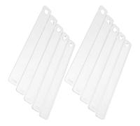 NULYLU Ensemble de 10 Outils de Poterie en Acrylique Transparent, Règle Multifonction 2-6mm pour Mesurer L'épaisseur la Pâte, pour Projets DIY à Domicile